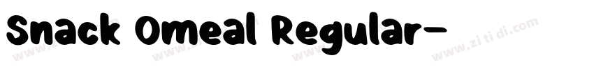 Snack Omeal Regular字体转换